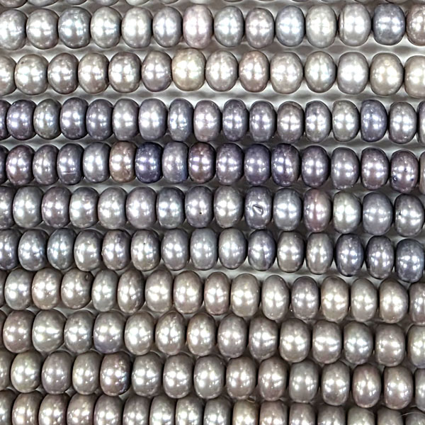 FRESHWATER PEARL RONDELLE 6-7MM MAVUE
